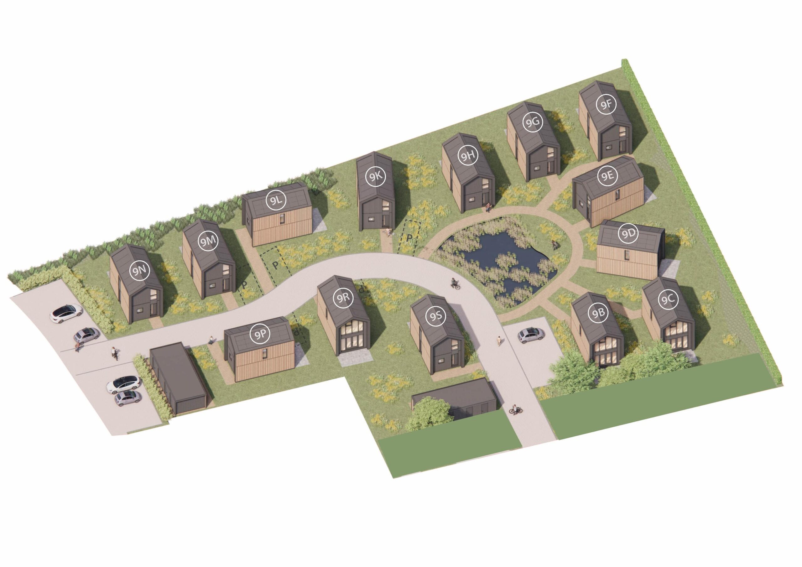 Impressie met kavelnummers