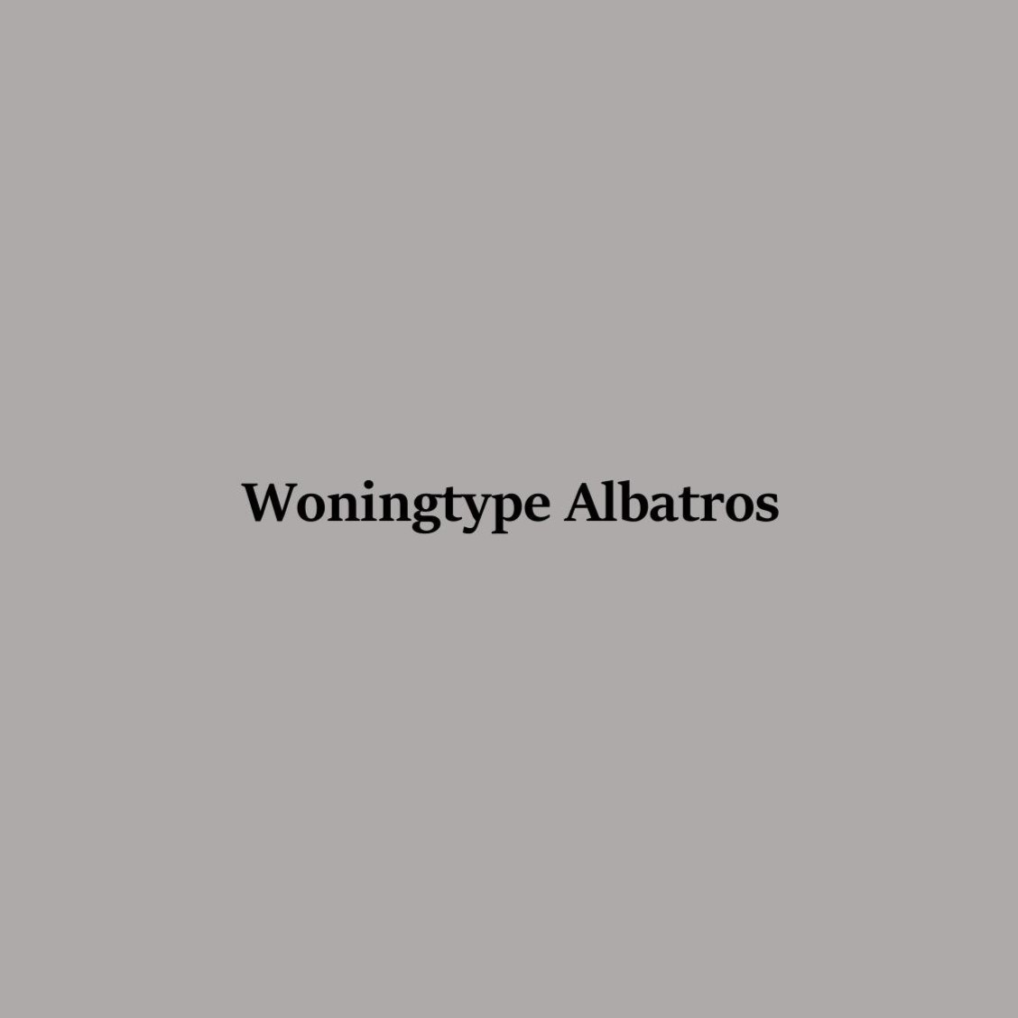 Woningtype Albatros 1