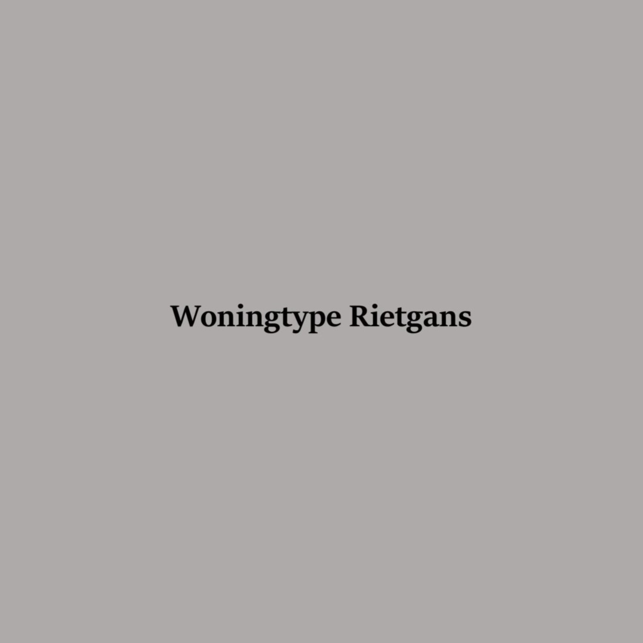 Woningtype Rietgans