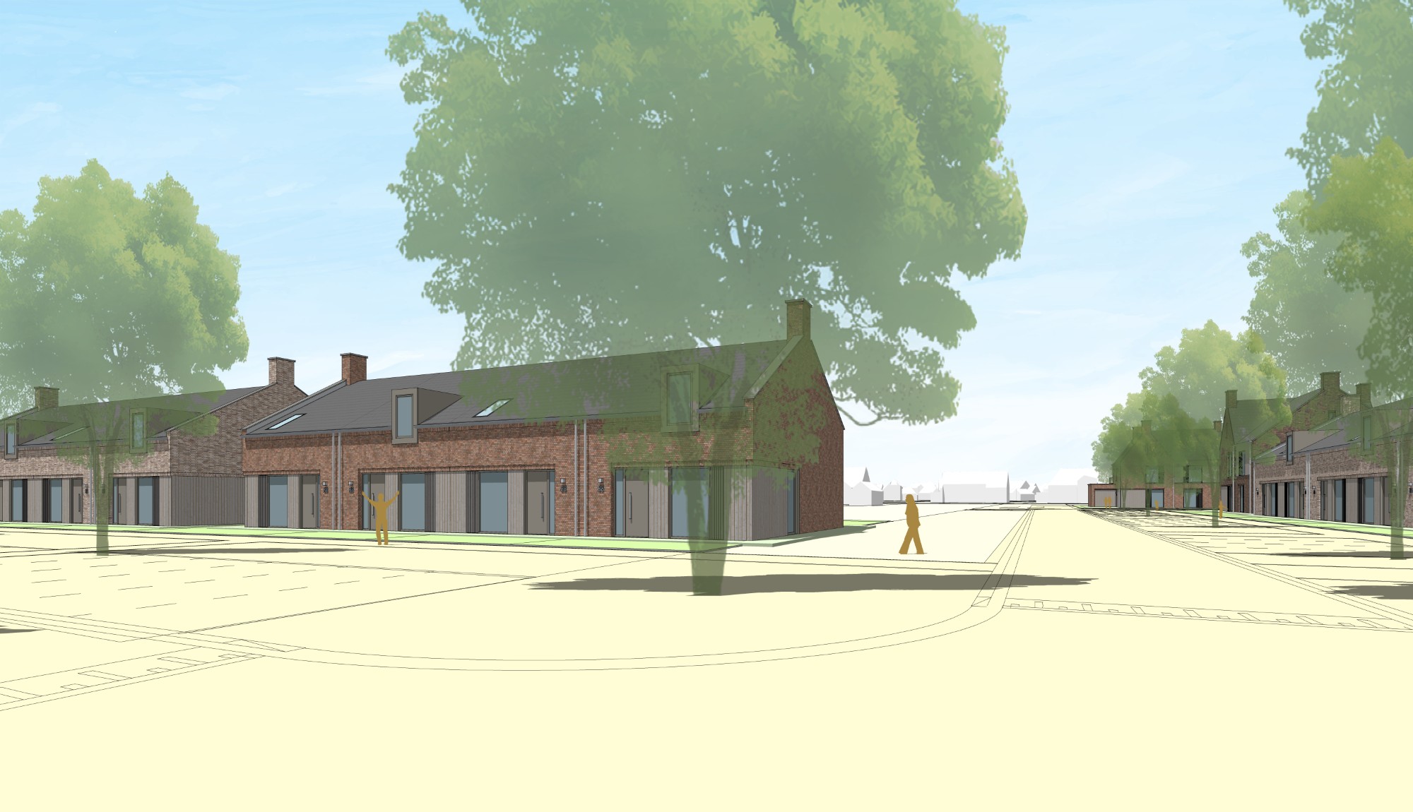 Levensloop hoek en rij