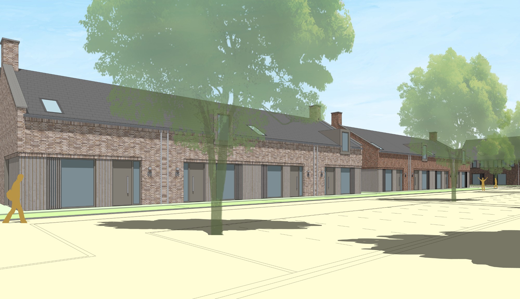 Levensloop hoek en rij